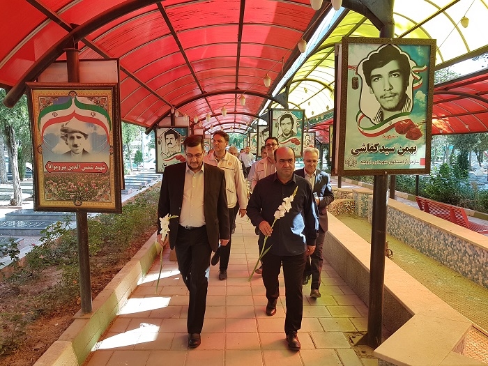 مراسم غبار روبی مزار شهداء انقلاب اسلامی