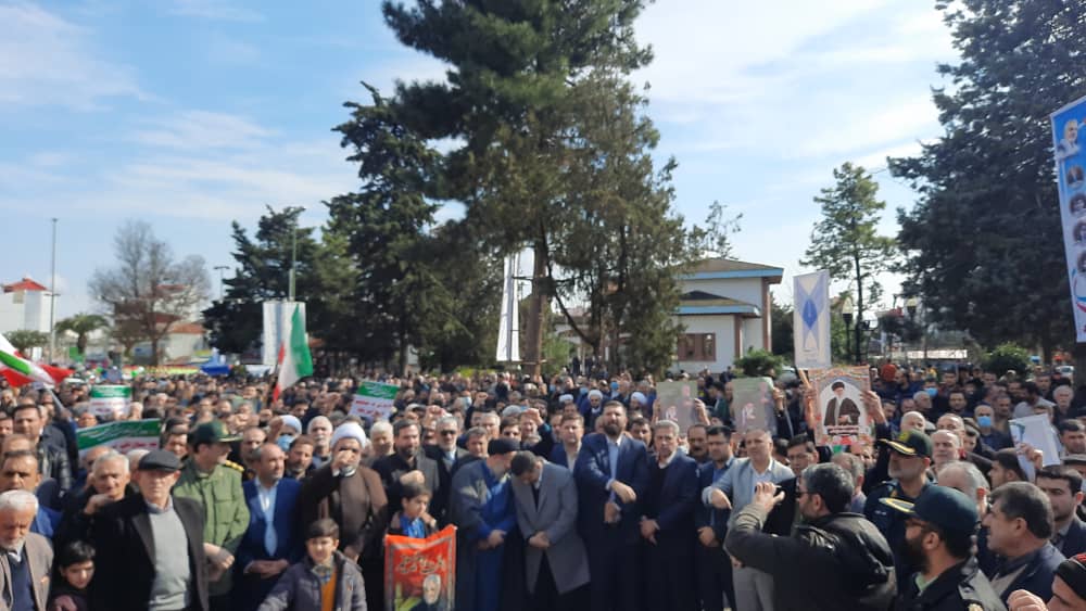 حضور دکتر شیخان در راهپیمایی 22 بهمن ماسال